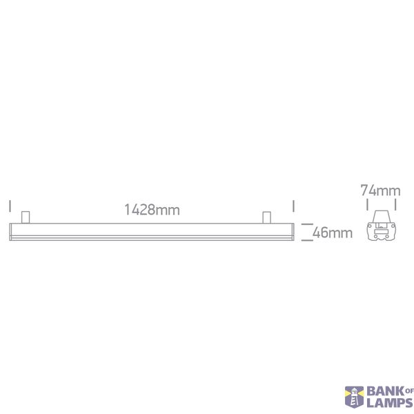 WHITE LINEAR CCTV 60W PV 230V CONNECTABLE image 2