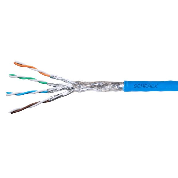 S/FTP Cable Cat.7a, 4x2xAWG22/1, 1.500Mhz, LS0H-3, Dca, blue (The price is shown without markup on metals. Request a quote for accurate information) image 2