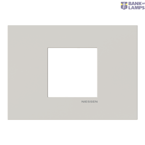 Frame - 1-gang / 2-modules - Niessen logo - Dune image 1