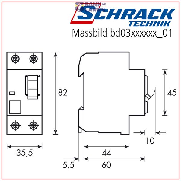 Residual current curcuit breaker 125A, 4-pole, 30mA, type AC image 12