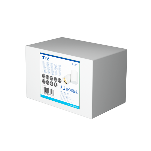 Ceiling luminaire LUPO, IP20, max. 50 W, 1*GU10, round, white image 3