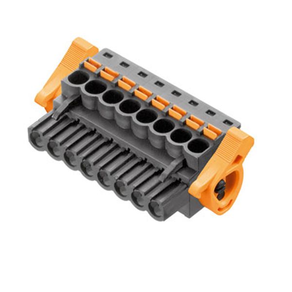 PCB plug-in connector, female plug, 5.00 mm, Number of poles: 8, 90°, PUSH IN with actuator, Clamping range, max. : 3.31 mm², Box image 1