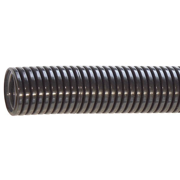 Geribde kunststof slang; flexibele; zwart; image 1