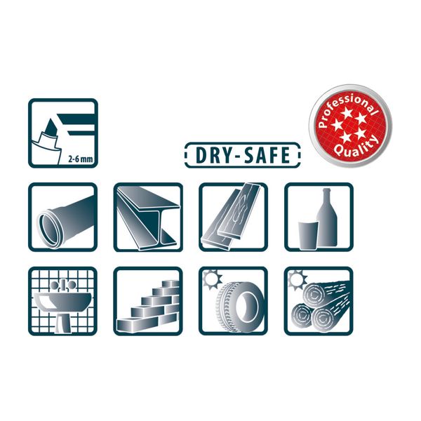 Pica 10 pcs 521/41 Perm. Marker 2-6mm chisel blue image 1