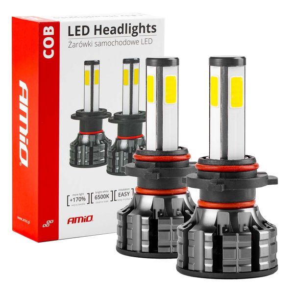 LED Headlights COB Series HB4 AMiO-02847 image 1