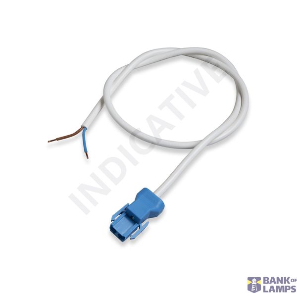 Cable set 2p plug 2x2,5mm� HF blue 4m image 1