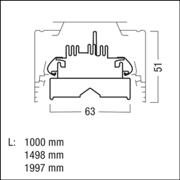 TRINOS LED5500-840 L1500 VWB LDE WH - LED pendant luminaire image 5