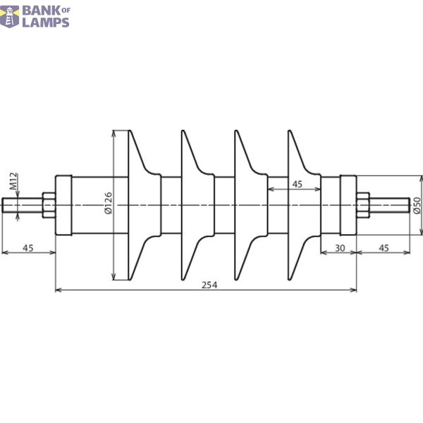 DEHNmid MV arrester Ur: 30kV In: 10kA line disch. class 1 normal creep image 2