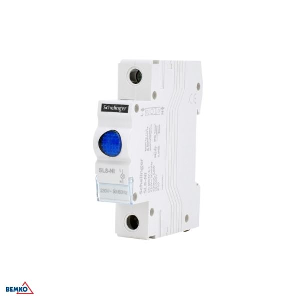 LED INDICATOR LIGHT SL8 BLUE SCHELINGER image 1