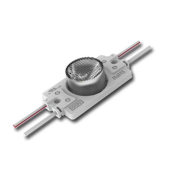 LED modul 1x SMD3030, 1,32W, 12V, 110mA, 6350K, 10° x 65°, IP65 image 1