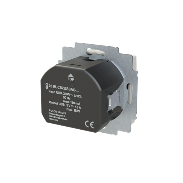 SCHUKO® double socket full cover Busch-balance® SI image 6