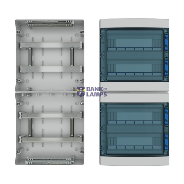Surface Mounted Board, IP65, IK08, 4-rows 72 modules with screw termin image 3
