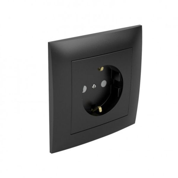 MONOBL SAF EARTH SOCKET(SKO TYPE) MATTE BLACK image 1