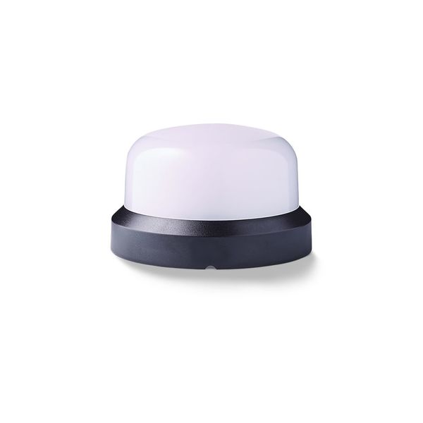 Compact LED steady/flashing light, 110-240VAC, red image 1
