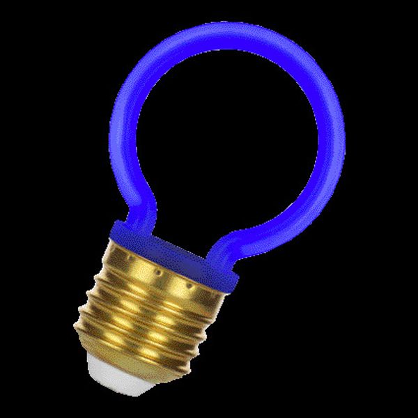 Neon LED G45 E27 2W Blue image 2