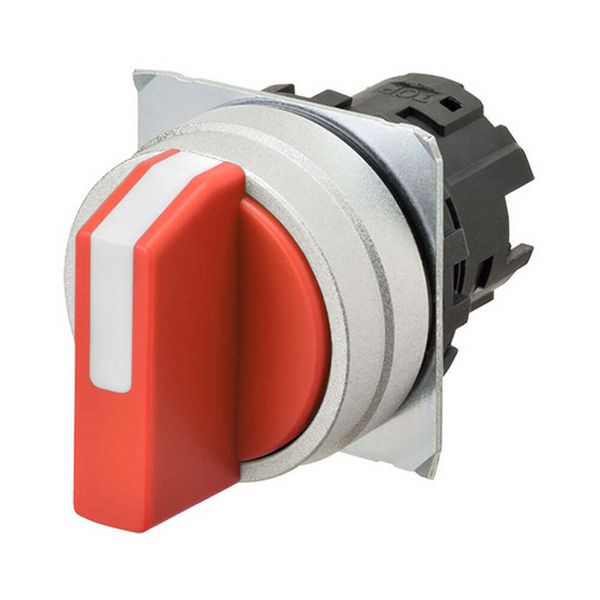 Selector A22NZ Ã˜22, 3 position, NON-Lighted, bezel brushed metal, AUTO A2270541B image 3