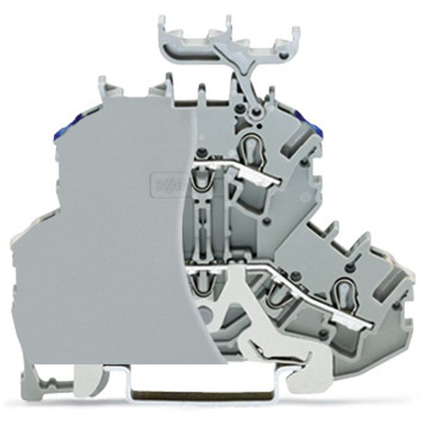 Double-deck terminal block Shield/through terminal block with end plat image 3