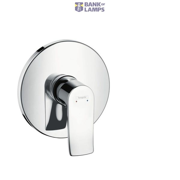 Metris shower mixer surface-mounted part, round shape, chrome image 1