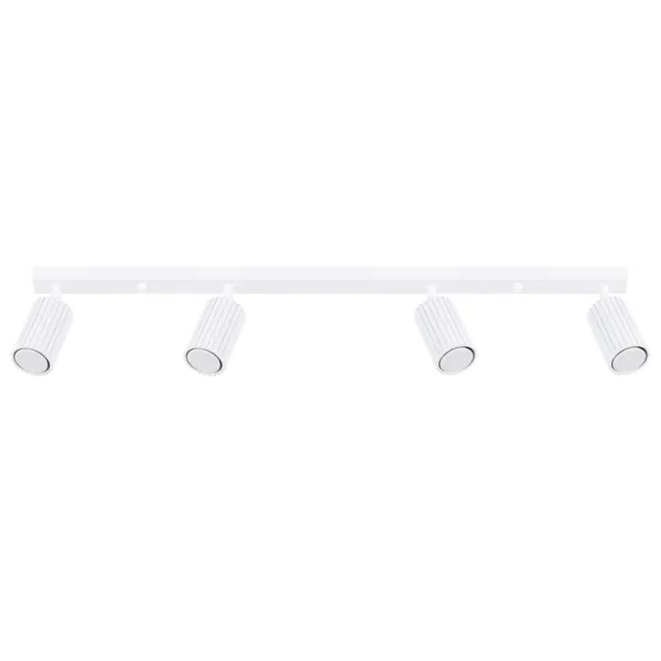 CEILING STRIP WITH FOUR WHITE SPOTLIGHTS FROM THE CARBON SERIES FOR A MODERN LIVING ROOM image 1