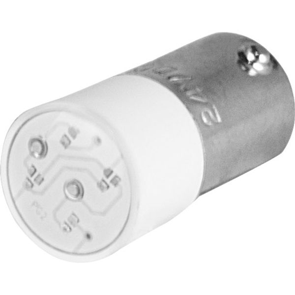 Blue-yellow multi-chip led lamp, BA9S, 24 V DC 15mA image 1