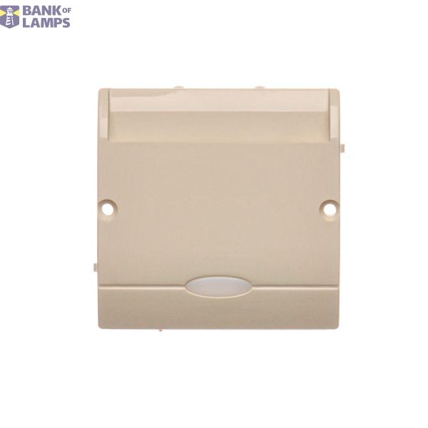 Double hotel room switch with indicator light, beige, 10A, 2A image 1