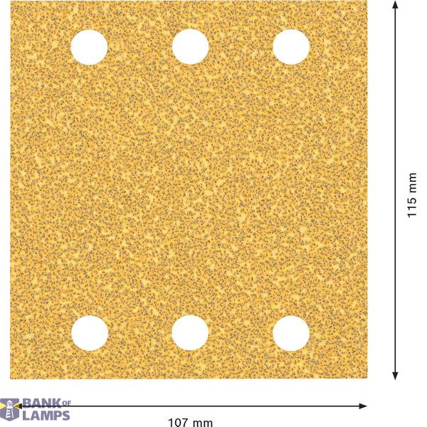 EXPERT C470 Sandpaper 115 x 107 mm, G 40, 50-pc image 3