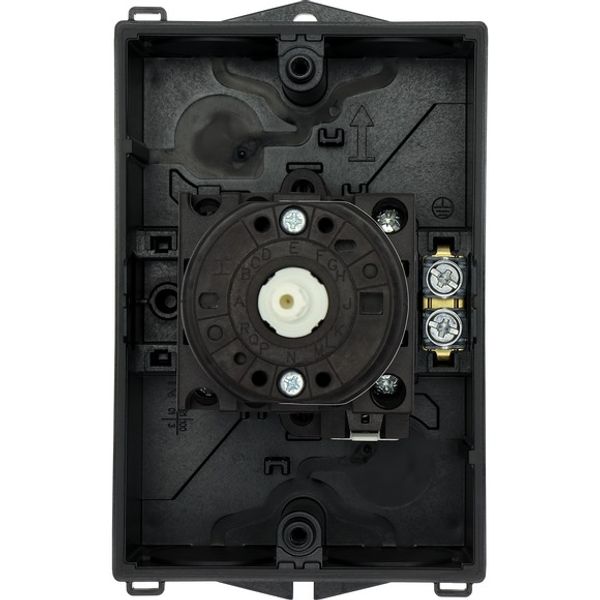 T0-3-15680/I1/SVB-SW Main switch, T0, 20 A, surface mounting, 3 contact unit(s), 3 pole + N, 1 N/O, 1 N/C, STOP function, With black rotary handle and locking ring, Lockab image 2