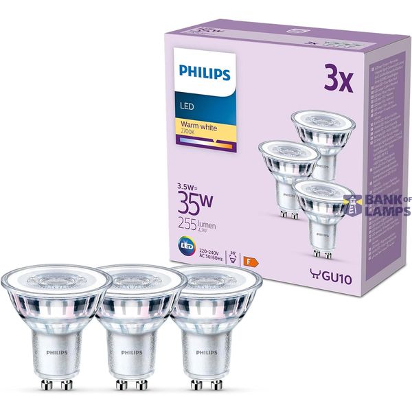 LEDClassic 3.5W (35W) GU10 WW 36D ND 3CT/6 EC image 1