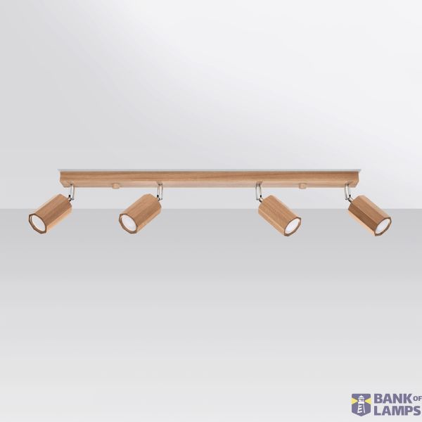 CEILING LAMP ZEKE 4 OAK GU10 4X40W IP20 image 7