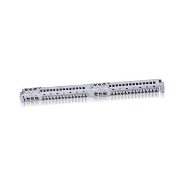 N/PE Screwless terminal block 2xN and 2xPE, each 14x4mmý image 1