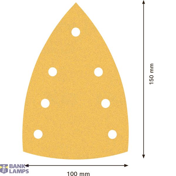 EXPERT C47 Sandpaper with 7 holes for Multi Sanders 1 x 15 mm, G 12 1-pc image 3