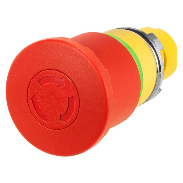 Mushroom push-button Ø 42, twist release, red image 1
