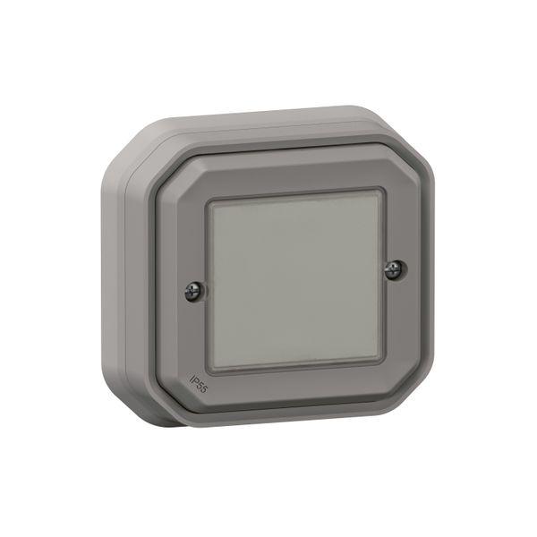PLEXO SWITCH ON/OFF W/O WIRE, W/O BATTERY - GREY - SURFACE image 1