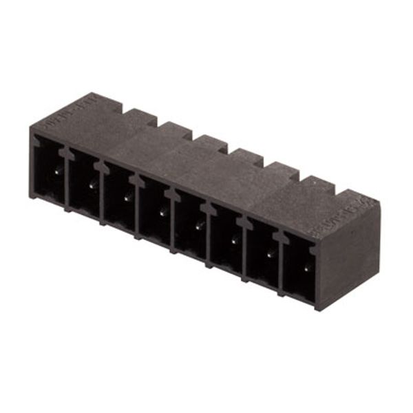PCB plug-in connector, male header, closed side, THT/THR solder connection, 3.81 mm, Number of poles: 12, 90°, Solder pin length (l): 3.2 mm, tinned, black, Box image 1