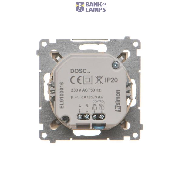 Cover for single socket outlet with earthing, graphite mat image 1