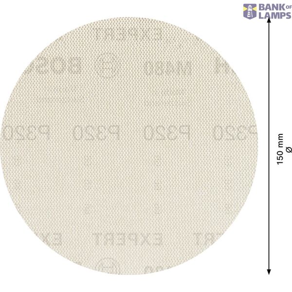 EXPERT M480 Sanding Net for Random Orbital Sanders 150 mm, G 320 50-pc image 1