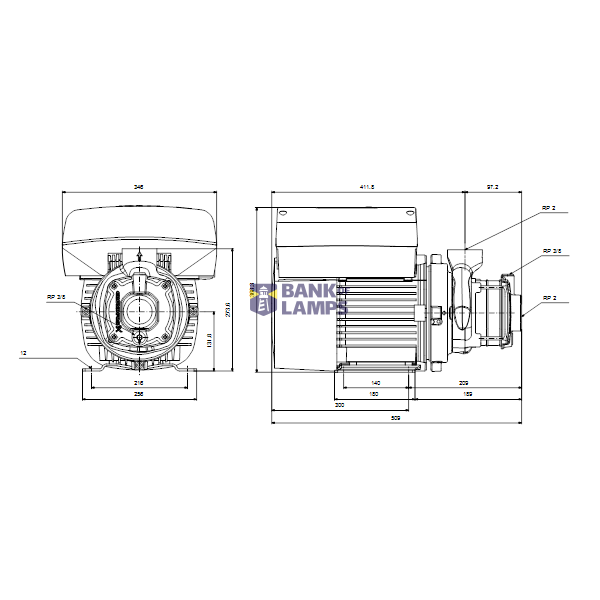 Horizontal multistage pump CME25-2 A-R-A-E-AQQE 3x380-500 50/60Hz image 3