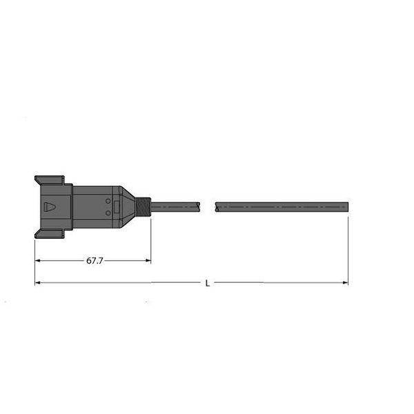 Deutsch Connector Connection Cable   DT04-8PG-A-5/TXL image 1