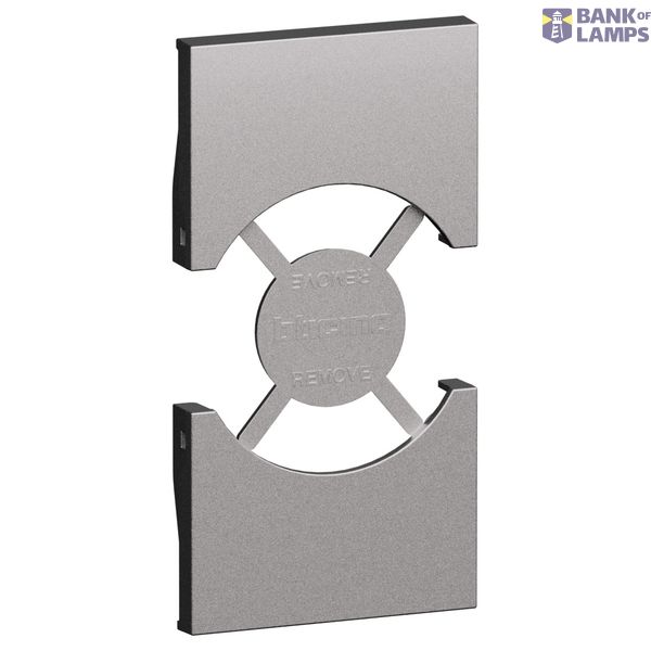 L.NOW - IT/GER SOCKET 10/16A COVER 2M STEEL image 1