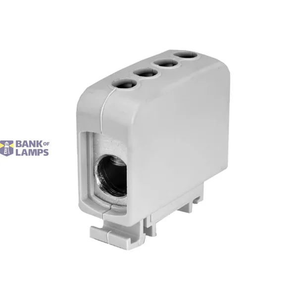 AL/CU universal rail-mounted terminal block ZGG1x16...70s grey image 2