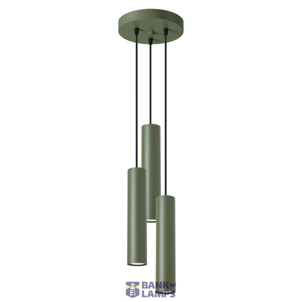 LAGOS HANGING LAMP 3P OLIVE GREEN 3XGU10 image 3