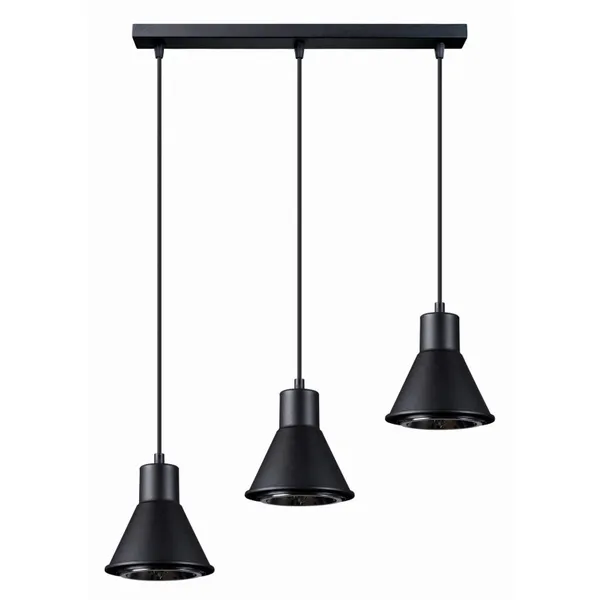 HANGING LAMP TAZILA 3 BLACK ES111 3X IP20 image 1