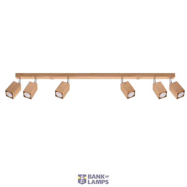 CEILING LAMP KEKE 6 OAK GU10 6X40W IP20 image 3