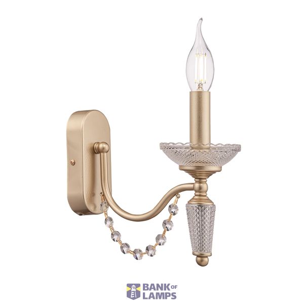 Elegant Zoe Wall lamp Gold image 1