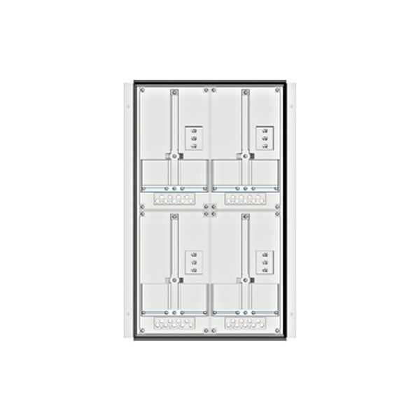 Meter box insert 2-rows, 4 meter boards / 16 Modul heights image 1
