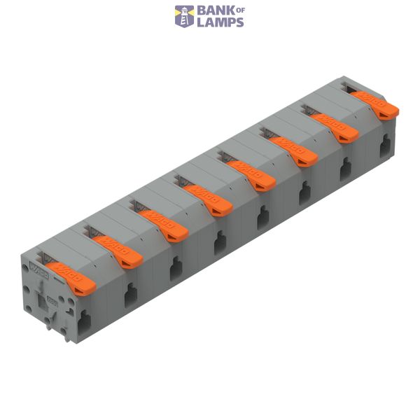 2601-1508 PCB terminal block; lever; 1.5 mm²; Pin spacing 11.5 mm; 8-pole; Push-in CAGE CLAMP®; 1,50 mm²; gray image 1
