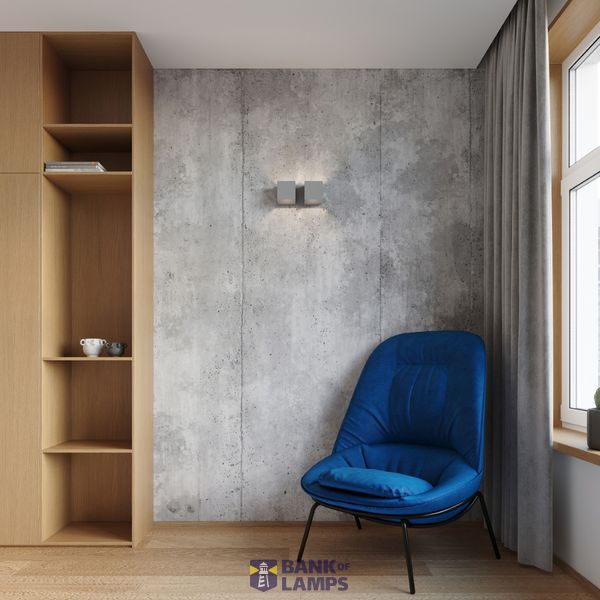 WALL LAMP QUAD 2 GREY G9 2X40W IP20 image 6