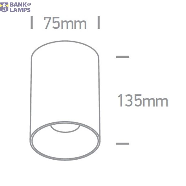 BLACK GU10 10W DARK LIGHT image 2
