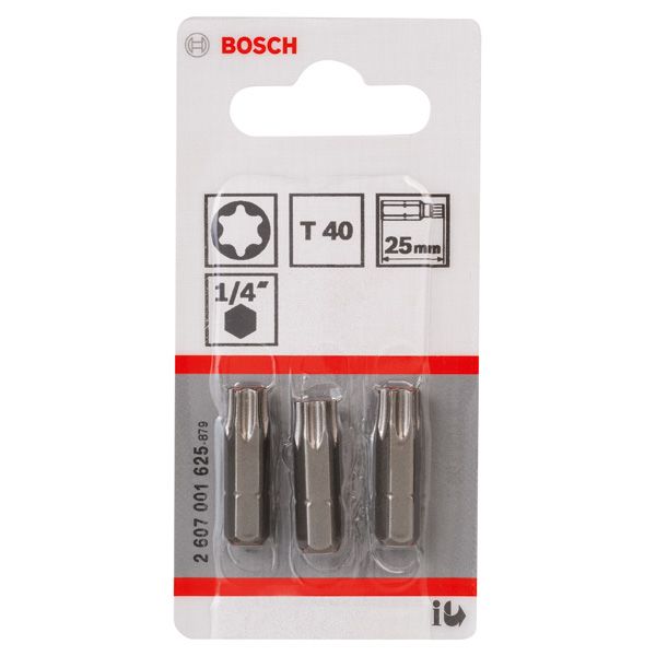 Screwdriver bit Extra Hard T40, 25 mm 3 pcs. image 3