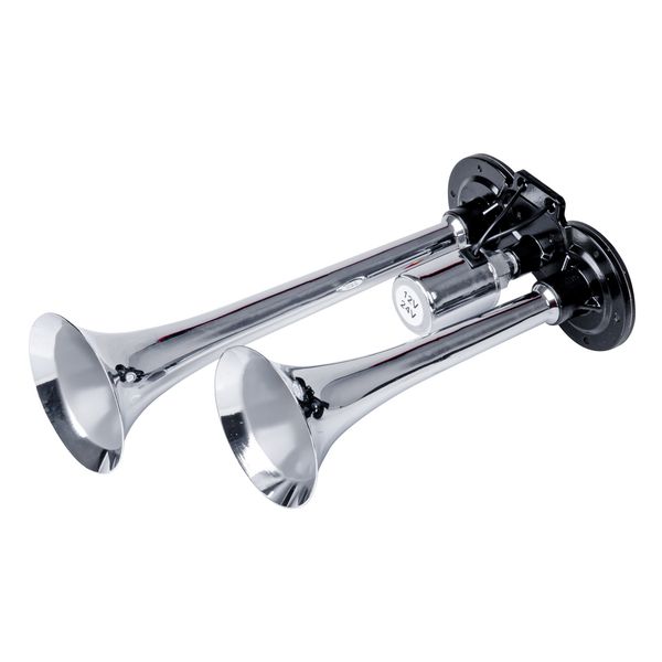 Double fanfare horns 12-24V AMIO-03617 image 1